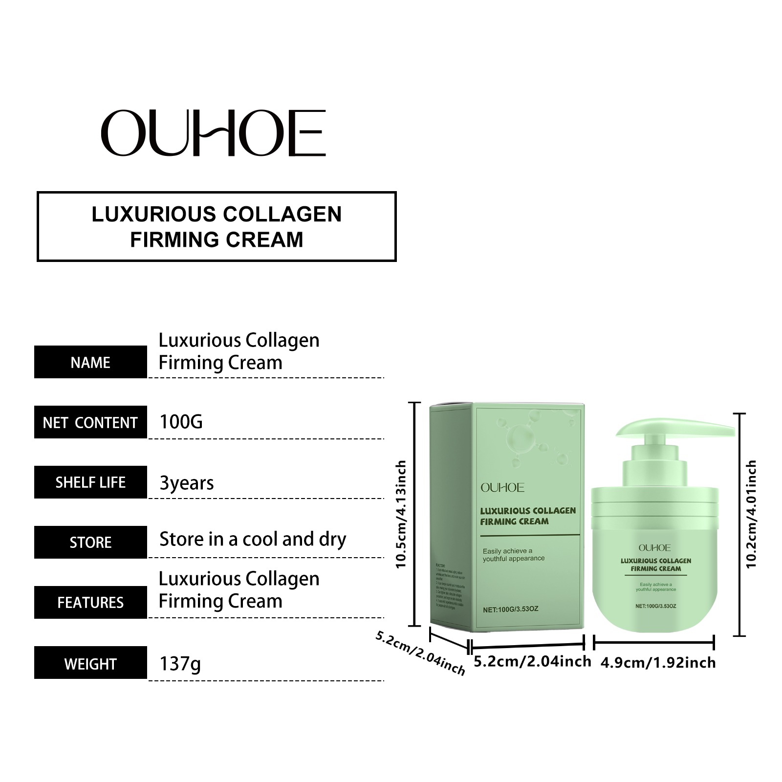 100 г коллагеновый пептидный к – обзор и цена Luxury Skincare Jars